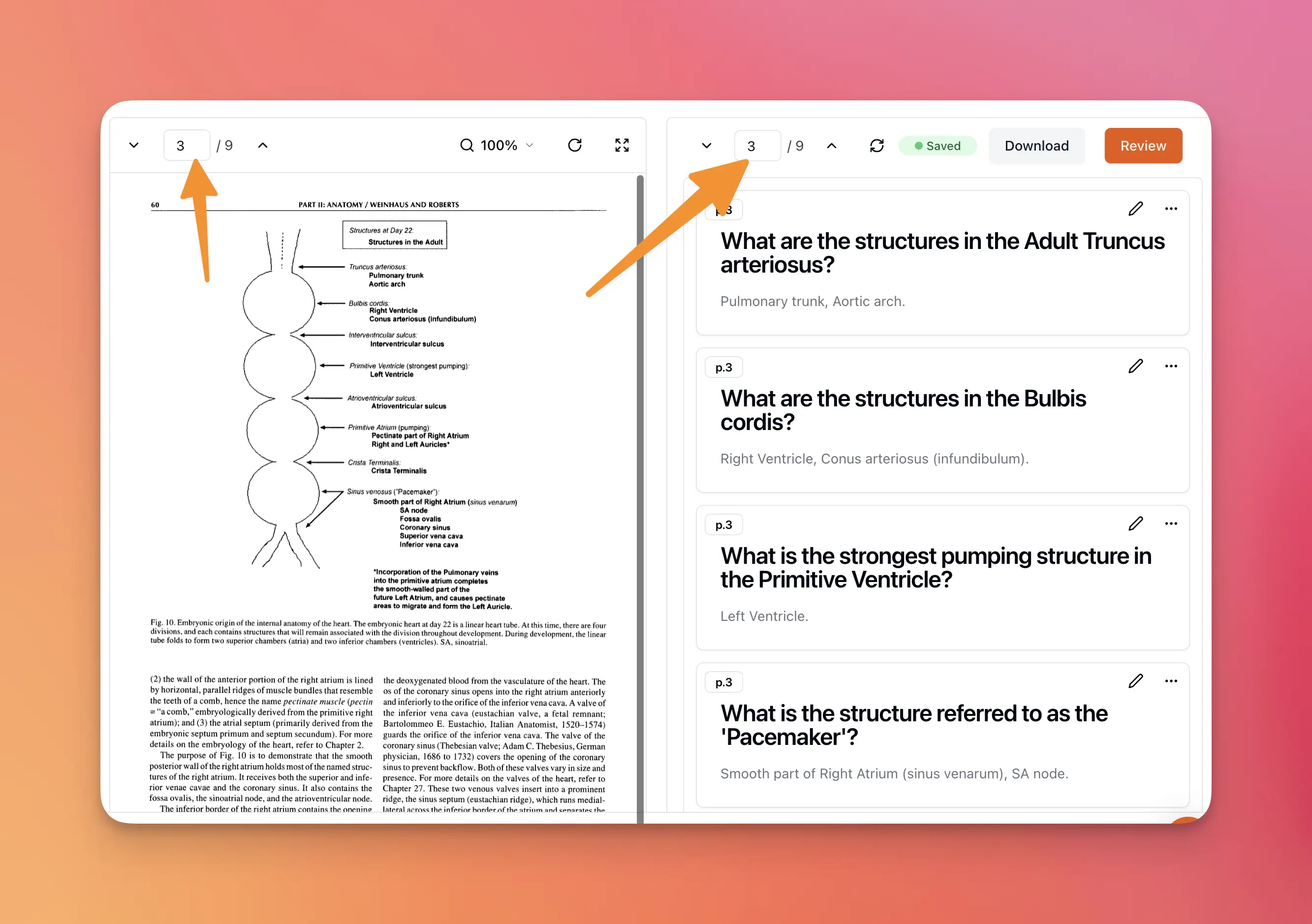 Redesigned flashcard editing page