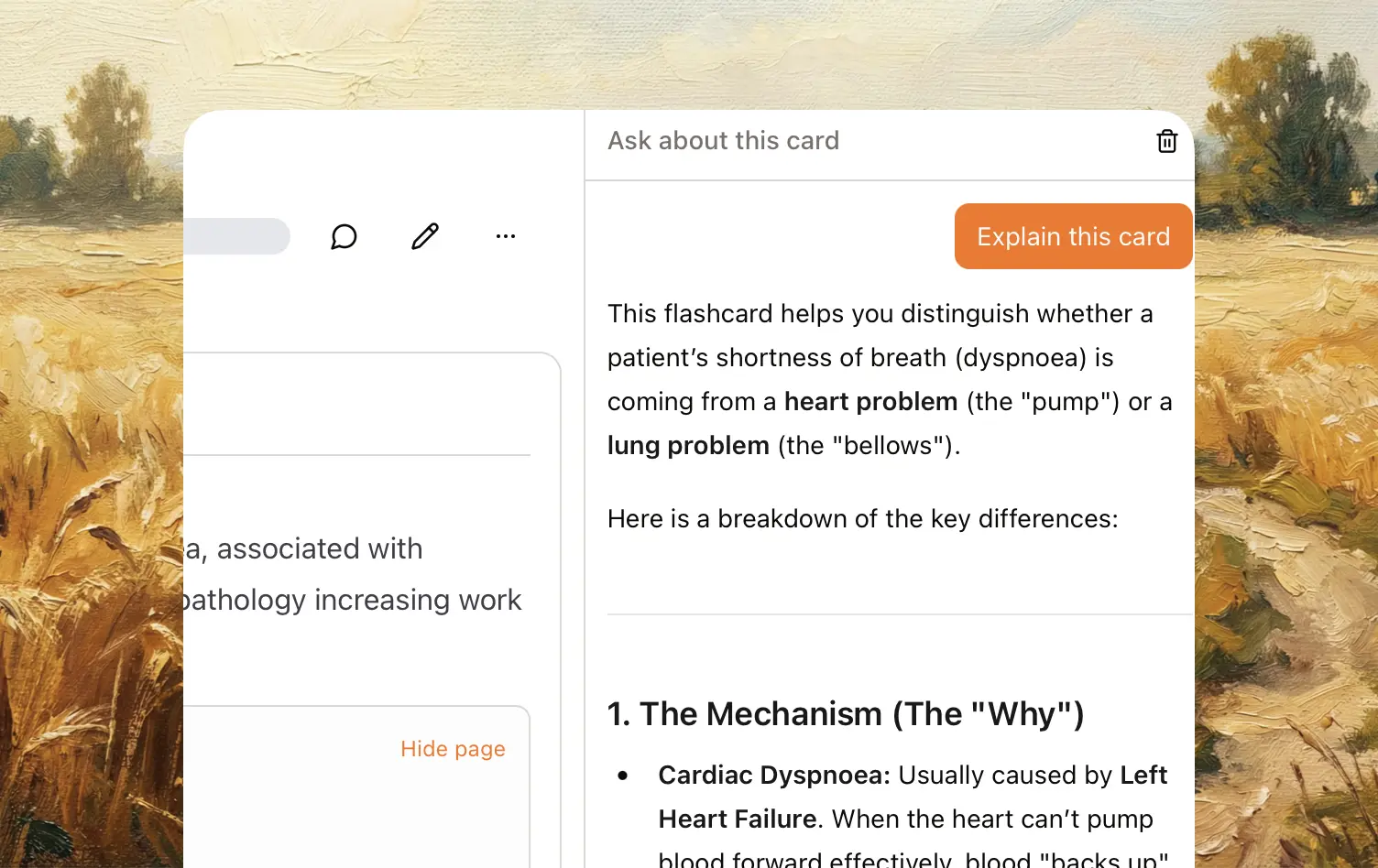 Learn mode normal chat
